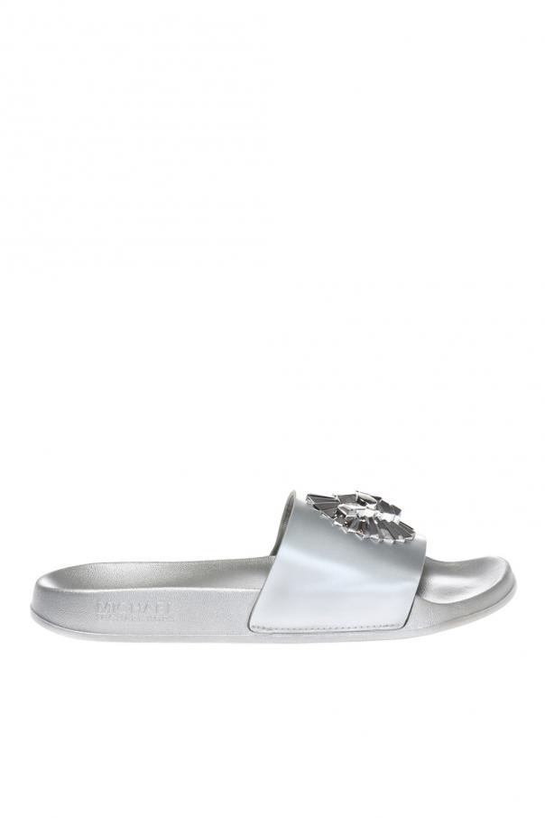 Michael kors embellished on sale slides